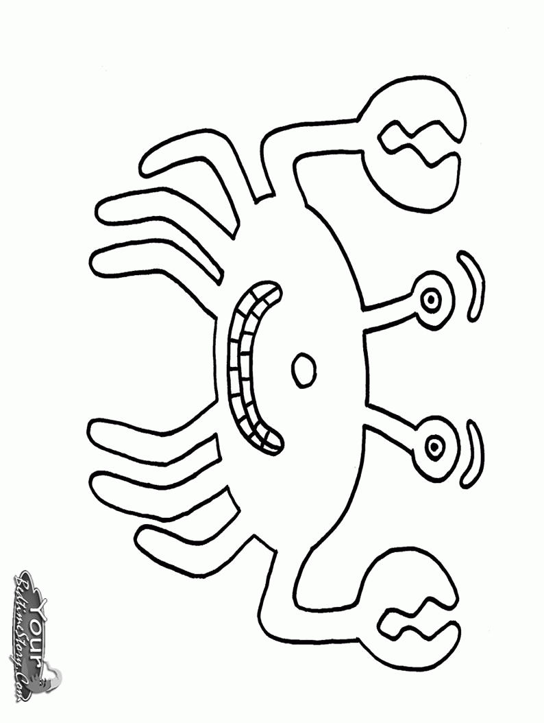 Uroczy Krab - Kolorowanka do Druku dla Dzieci kolorowanka do druku